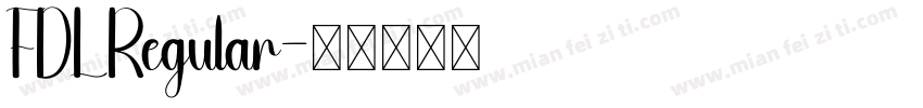 FDL Regular字体转换